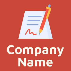 Sign logo on a Grenadier background - Empresa & Consultantes