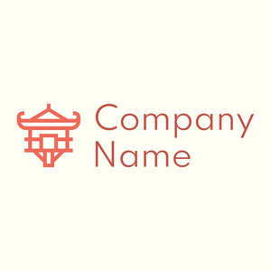 Pagoda logo on a Ivory background - Abstracto
