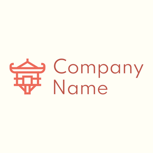 Pagoda logo on a Ivory background - Abstrait