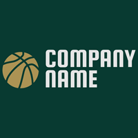 Gold basketball logo - Sports
