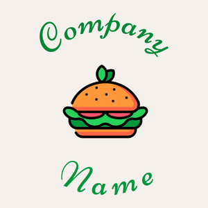 Vegan Burger logo on a grey background - Eten & Drinken