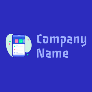 User interface logo on a Cerulean Blue background - Juegos & Entretenimiento