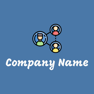 Network logo on a Steel Blue background - Communauté & Non-profit