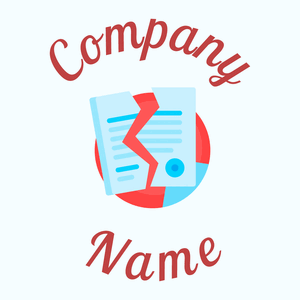Contract logo on a Azure background - Negócios & Consultoria