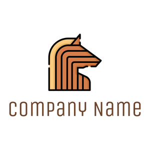 Trojan horse logo on a White background - Animais e Pets