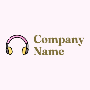 Black Headphones on a Lavender Blush background - Computer