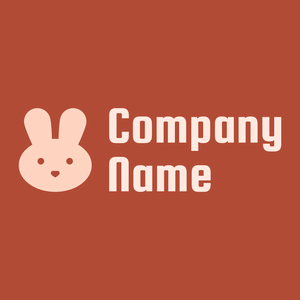 Rabbit logo on a Medium Carmine background - Animales & Animales de compañía