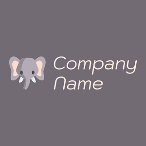 Elephant on a Old Lavender background - Animales & Animales de compañía