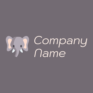 Elephant on a Old Lavender background - Animais e Pets