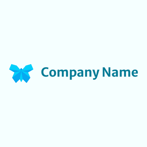 Origami logo on a Azure background - Abstrato