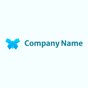 Origami logo on a Azure background - Abstracto