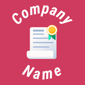 Certificate logo on a pink background - Empresa & Consultantes