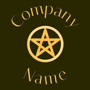 Pentacle logo on a Dark Green background - Divertissement & Arts