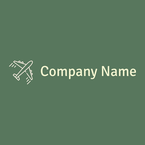 Airplane logo on a Finlandia background - Voyage & Hotel
