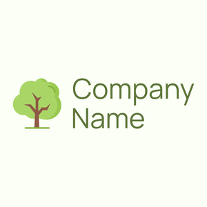 Tree logo on a Ivory background - Milieu & Ecologie
