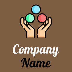 Juggling ball logo on a Dark Wood background - Unterhaltung & Kunst
