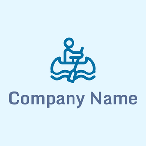 Canoe logo on a Alice Blue background - Deportes