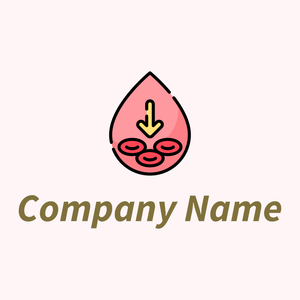 Anemia logo on a Snow background - Abstracto