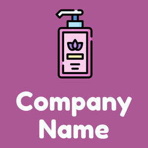 Body lotion logo on a Violet Blue background - Moda & Bellezza