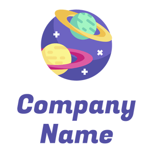 Saturn logo on a White background - Abstracto