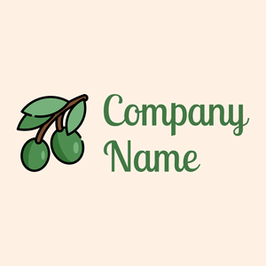 Olives logo on a Seashell background - Landwirtschaft