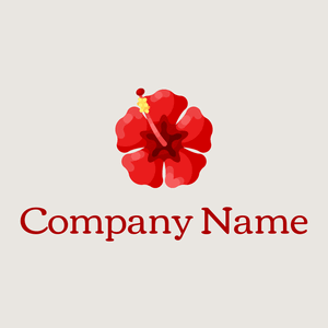 Hibiscus logo on a Wild Sand background - Agricultura