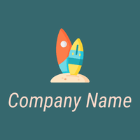Surf logo on a Ming background - Communauté & Non-profit