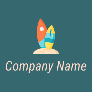 Surf logo on a Ming background - Communauté & Non-profit
