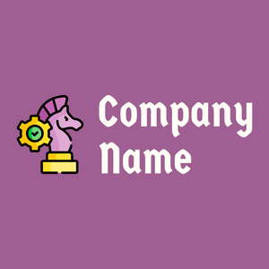 Business Strategy logo on a Violet Blue background - Sport