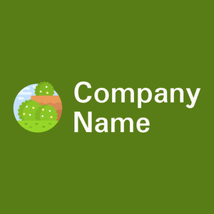 Shrub on a Olive Drab background - Landwirtschaft