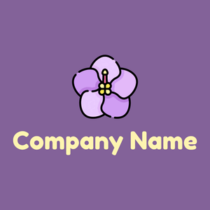 African violet logo on a Deluge background - Environmental & Green