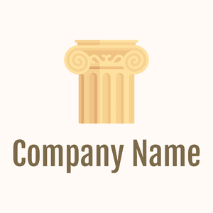 Column logo on a Seashell background - Moda & Beleza
