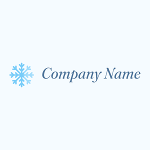 Iced Snowflake logo on a Alice Blue background - Abstrato