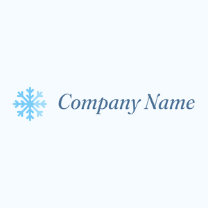 Iced Snowflake logo on a Alice Blue background - Abstrait