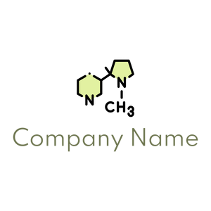 Nicotine logo on a White background - Abstrait