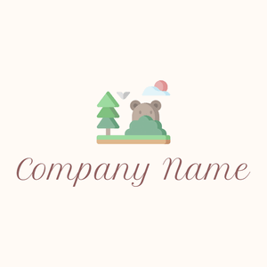 Forest logo on a Seashell background - Dieren/huisdieren