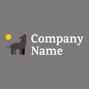 Wolf logo on a Topaz background - Animais e Pets