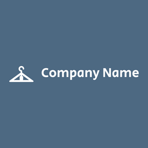 Coat check logo on a Wedgewood background - Moda & Belleza
