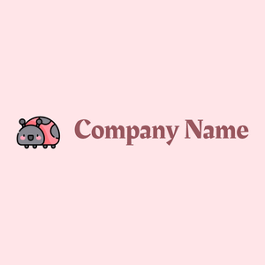 Ladybug logo on a Misty Rose background - Animais e Pets