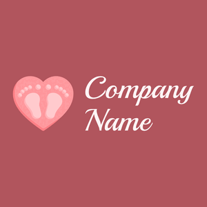 Footprints logo on a Blush background - Hospital & Farmácia