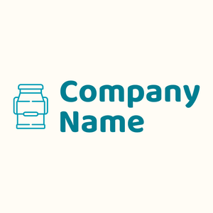 Milk logo on a Floral White background - Landwirtschaft