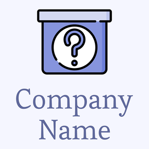 Mystery logo on a Ghost White background - Abstrait
