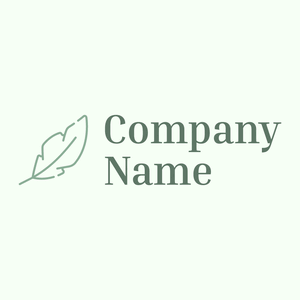 Feathers logo on a Honeydew background - Abstrakt