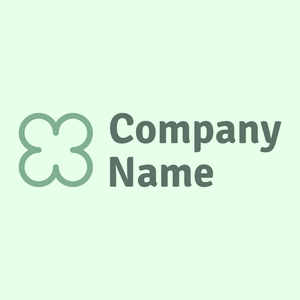 Undetailed Clover logo on a Honeydew background - Abstracto