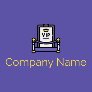 Vip room logo on a Rich Blue background - Móveis