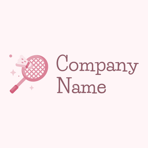 Pink Badminton on a Lavender Blush background - Domaine sportif