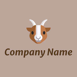 Goat logo on a Silk background - Dieren/huisdieren