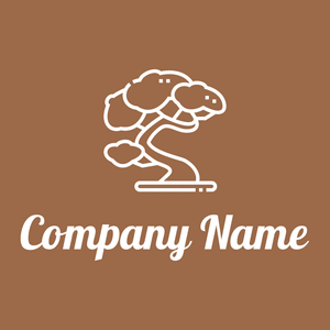 Bonsai logo on a Dark Tan background - Medio ambiente & Ecología