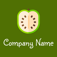 Moccasin Custard apple on a Olive background - Landbouw