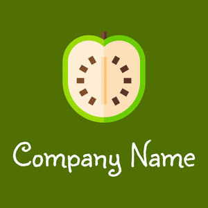 Moccasin Custard apple on a Olive background - Agricultura